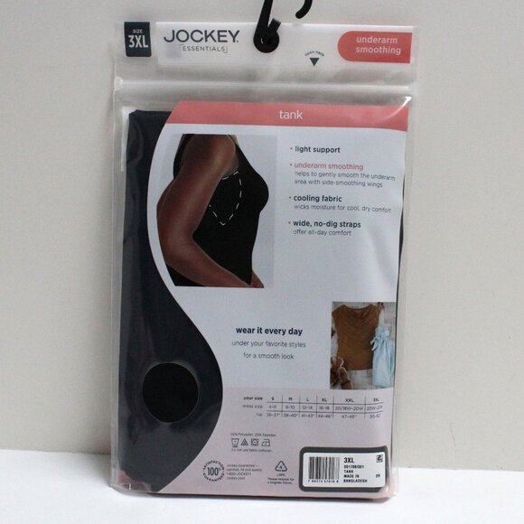 NWT Women's 3XL Jockey Essentials Underarm Smoothing Under Garment Tank - Picture 2 of 9